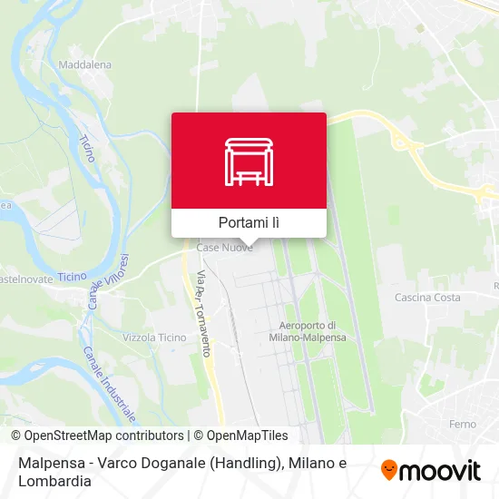 Mappa Malpensa - Varco Doganale (Handling)