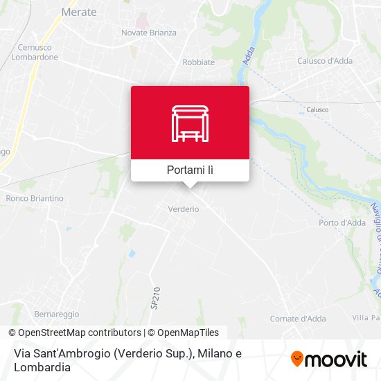 Mappa Via Sant'Ambrogio (Verderio Sup.)