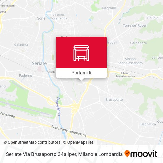 Mappa Seriate Via Brusaporto 34a Iper