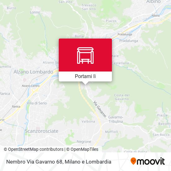 Mappa Nembro Via Gavarno 68