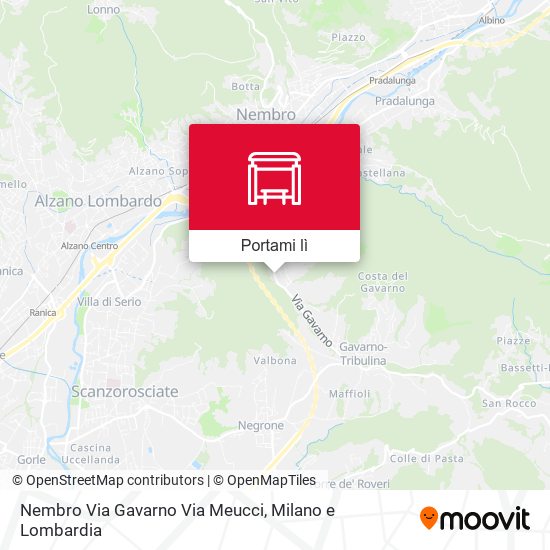 Mappa Nembro Via Gavarno Via Meucci