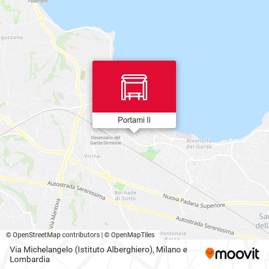 Mappa Via Michelangelo (Istituto Alberghiero)