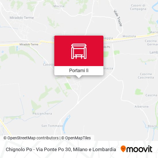 Mappa Chignolo Po - Via Ponte Po 30
