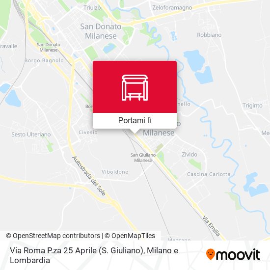 Mappa Via Roma P.za 25 Aprile (S. Giuliano)