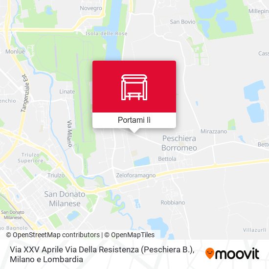 Mappa Via XXV Aprile Via Della Resistenza (Peschiera B.)