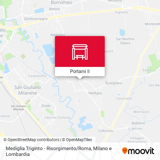 Mappa Mediglia Triginto - Risorgimento / Roma