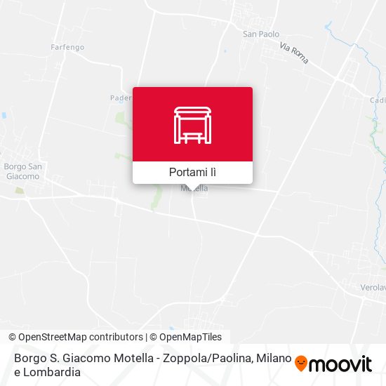 Mappa Borgo S. Giacomo Motella - Zoppola / Paolina