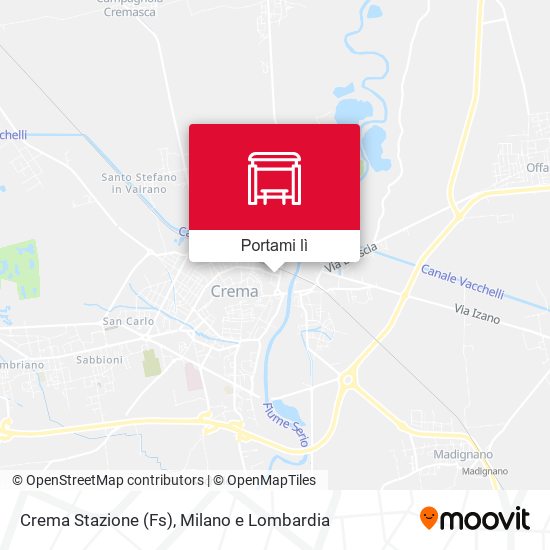 Mappa Crema Stazione (Fs)