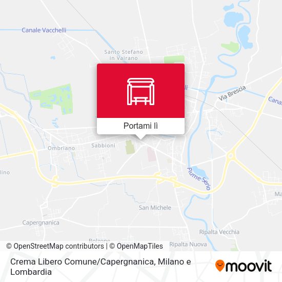 Mappa Crema Libero Comune / Capergnanica