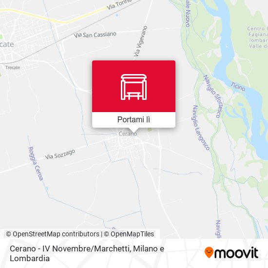 Mappa Cerano - IV Novembre/Marchetti