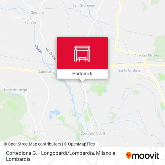 Mappa Corteolona G. - Longobardi / Lombardia