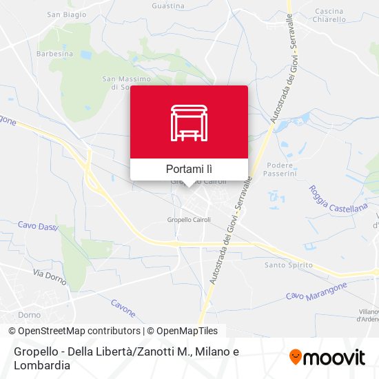 Mappa Gropello - Della Libertà / Zanotti M.