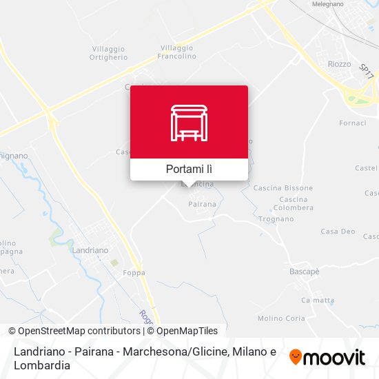 Mappa Landriano - Pairana - Marchesona / Glicine