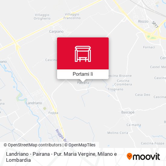 Mappa Landriano - Pairana - Pur. Maria Vergine