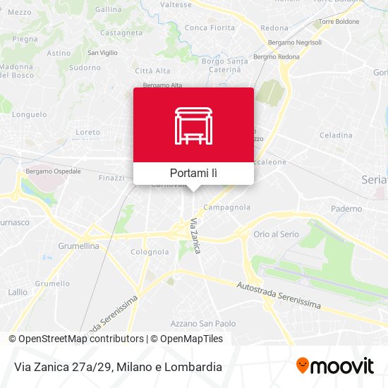 Mappa Via Zanica 27a/29