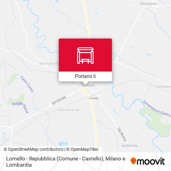 Mappa Lomello - Repubblica (Comune - Castello)