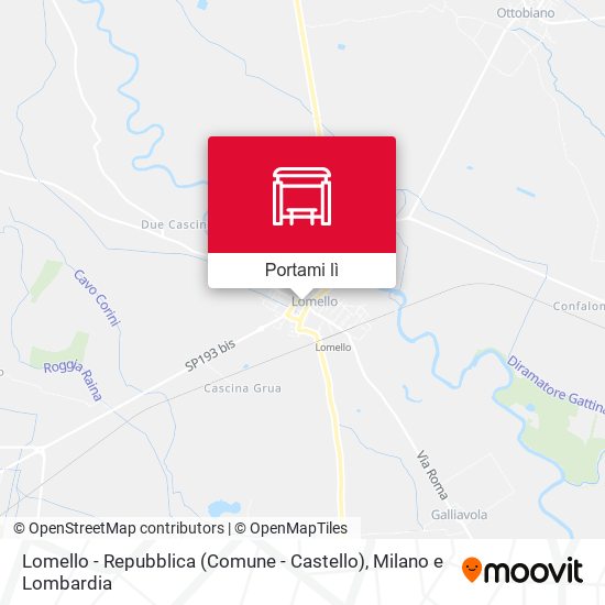 Mappa Lomello - Repubblica (Comune - Castello)
