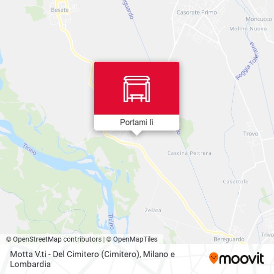 Mappa Motta V.ti - Del Cimitero