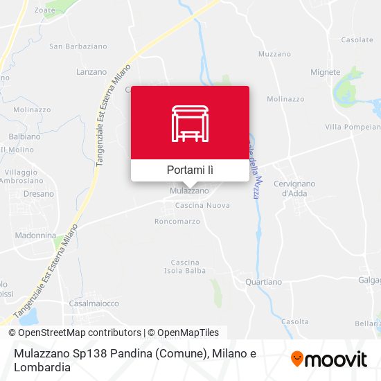 Mappa Mulazzano Sp138 Pandina (Comune)
