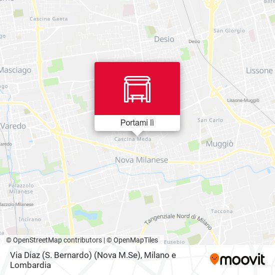 Mappa Via Diaz (S. Bernardo) (Nova M.Se)