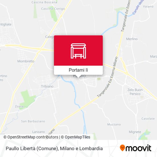 Mappa Paullo Libertà (Comune)