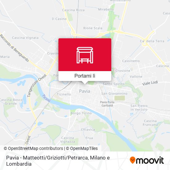 Mappa Pavia - Matteotti / Griziotti / Petrarca