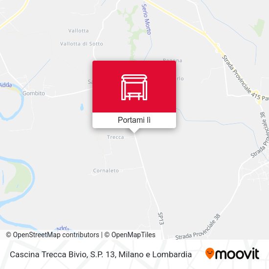 Mappa Cascina Trecca Bivio, S.P. 13