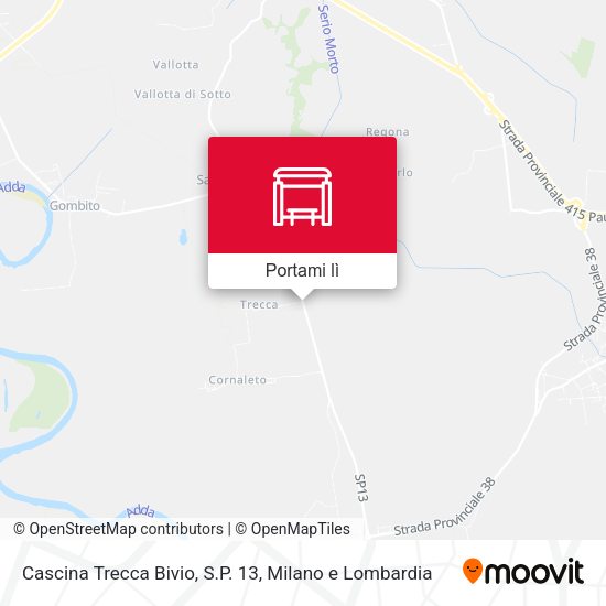 Mappa Cascina Trecca Bivio, S.P. 13