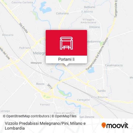 Mappa Vizzolo Predabissi Melegnano / Pini