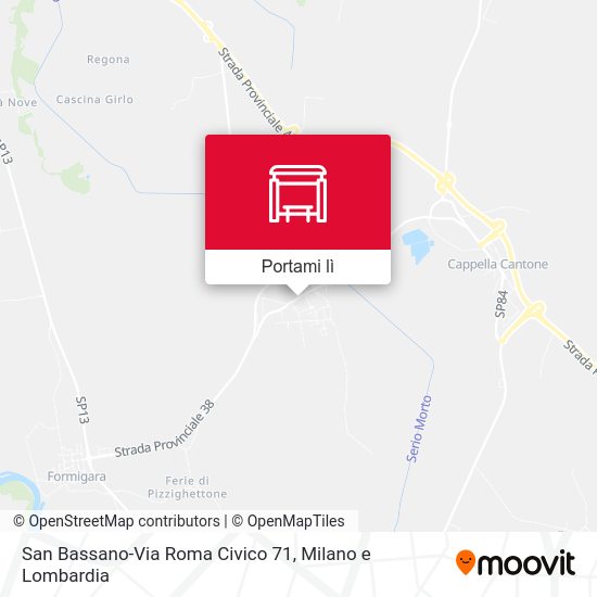 Mappa San Bassano-Via Roma Civico 71