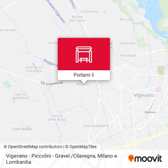 Mappa Vigevano - Piccolini - Gravel. / Cilavegna