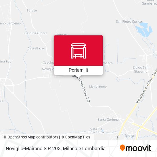 Mappa Noviglio-Mairano S.P. 203