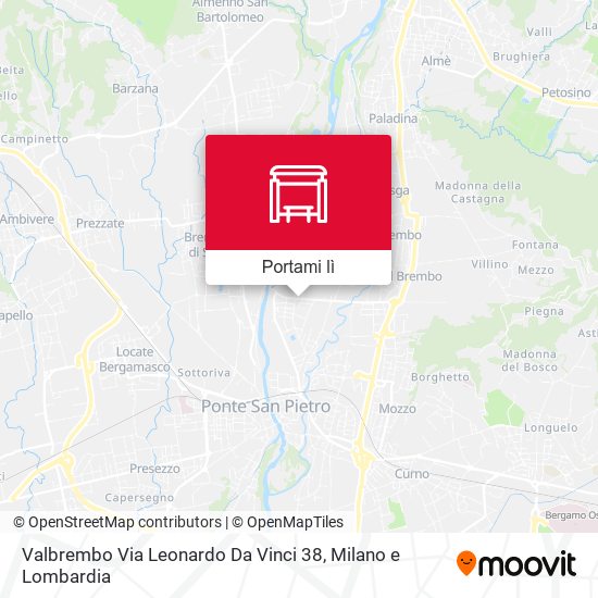 Mappa Valbrembo Via Leonardo Da Vinci 38