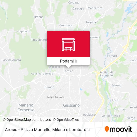 Mappa Arosio - Piazza Montello