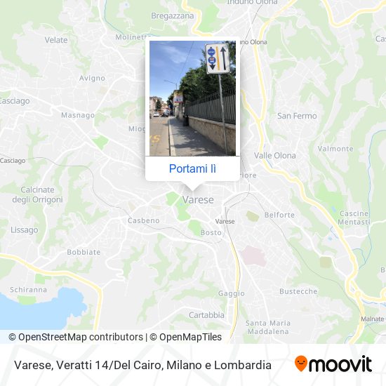 Mappa Varese, Veratti 14/Del Cairo