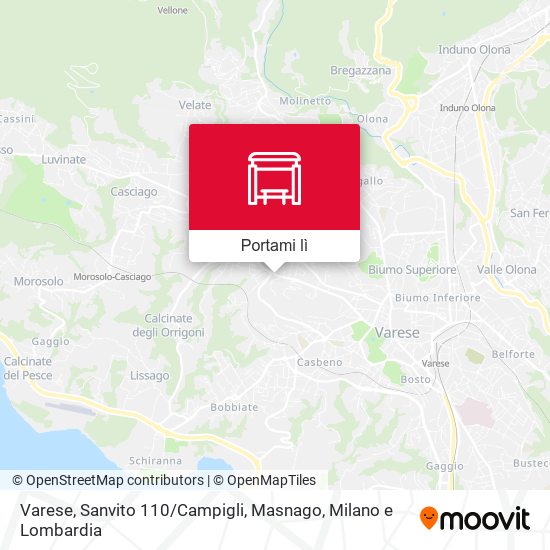 Mappa Varese, Sanvito 110 / Campigli, Masnago
