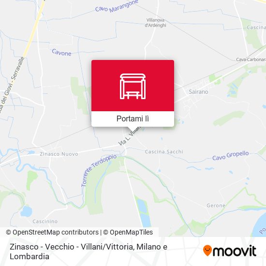 Mappa Zinasco - Vecchio - Villani / Vittoria