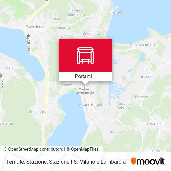 Mappa Ternate, Stazione, Stazione FS