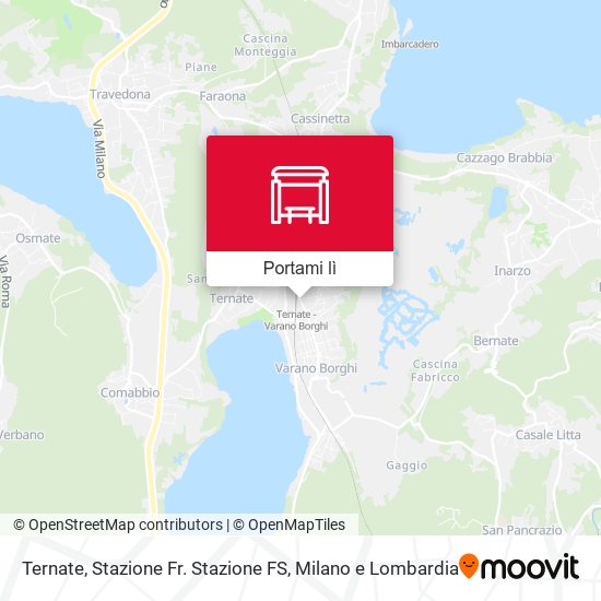 Mappa Ternate, Stazione Fr. Stazione FS