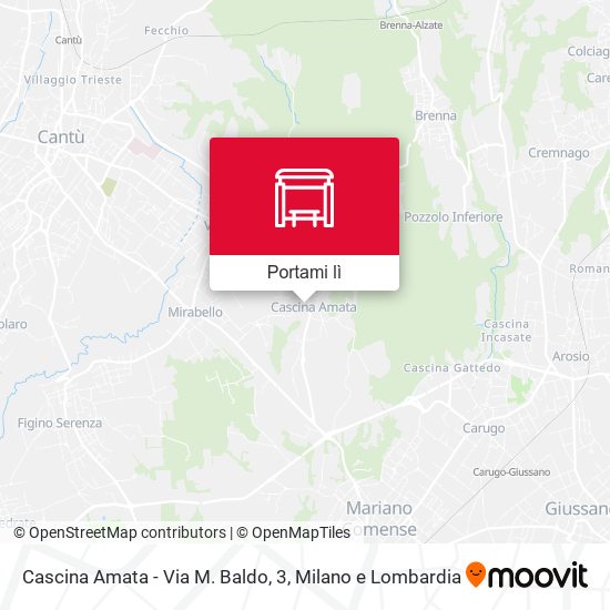 Mappa Cascina Amata - Via M. Baldo, 3
