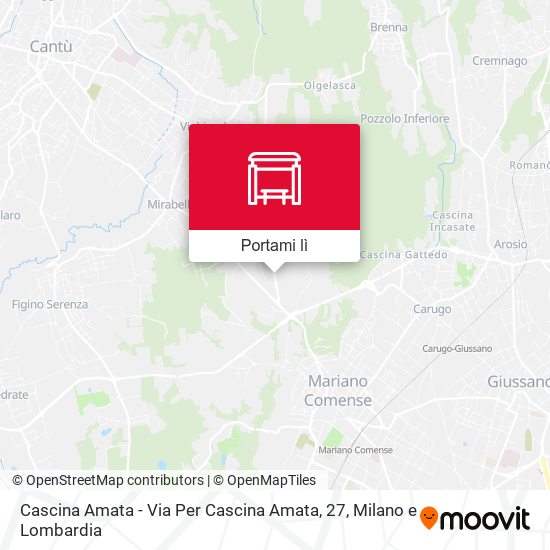Mappa Cascina Amata - Via Per Cascina Amata, 27