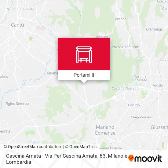 Mappa Cascina Amata - Via Per Cascina Amata, 63