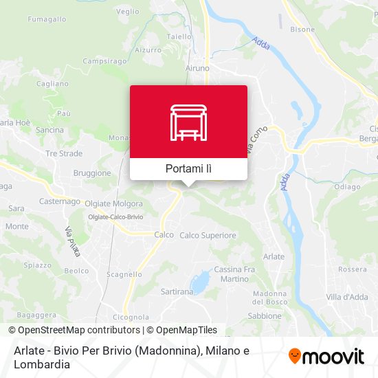 Mappa Arlate - Bivio Per Brivio (Madonnina)
