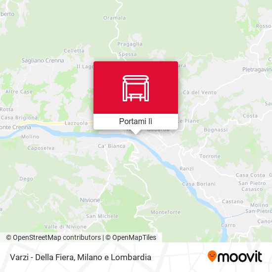 Mappa Varzi - Della Fiera