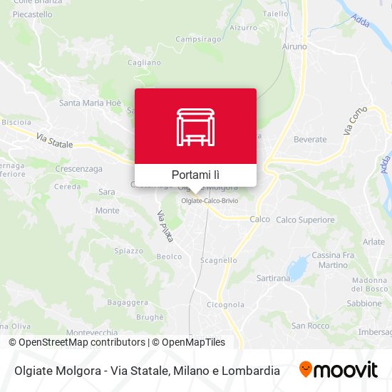 Mappa Olgiate Molgora - Via Statale