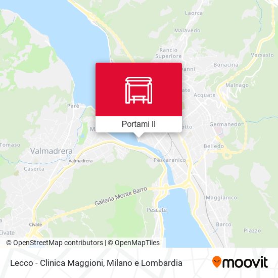 Mappa Lecco - Clinica Maggioni