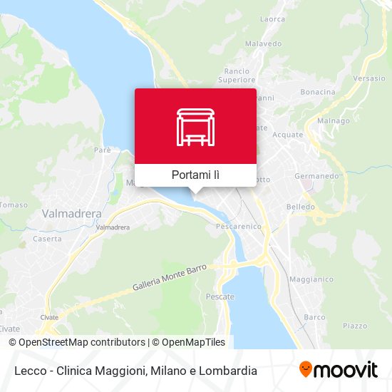 Mappa Lecco - Clinica Maggioni