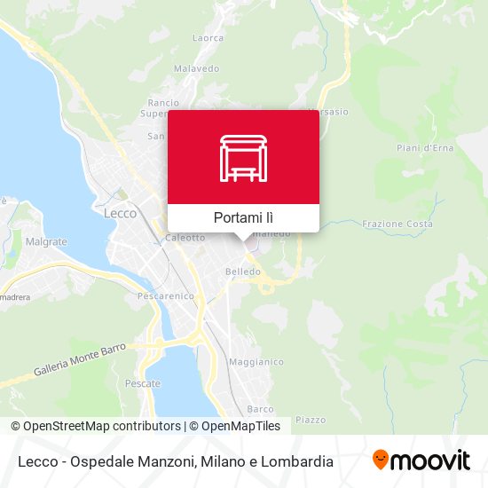 Mappa Lecco - Ospedale Manzoni