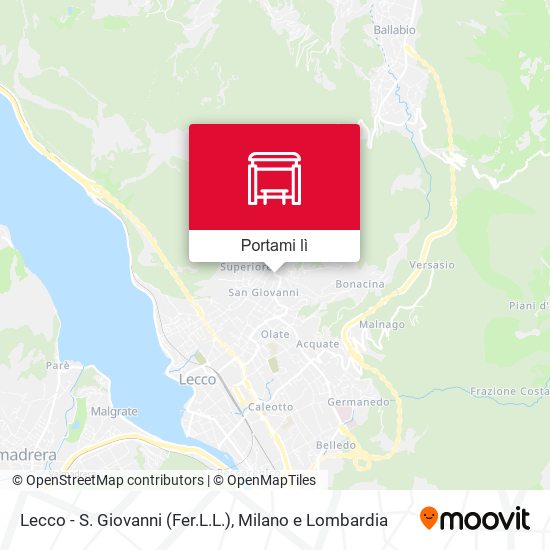 Mappa Lecco - S. Giovanni (Fer.L.L.)