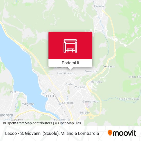 Mappa Lecco - S. Giovanni (Scuole)